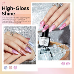 modelones holographic glitter texture close-up highlighting iridescent sparkle and depth