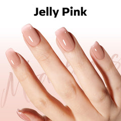 modelones texture jelly gel on fingertip demonstrating buildable translucency and control