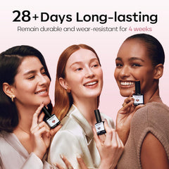 modelones texture closeup revealing glossy jelly sheen and streak-free finish benefit