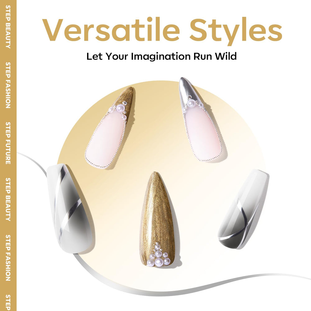 modelones reflective chrome texture closeup shows luminous 3D effect
