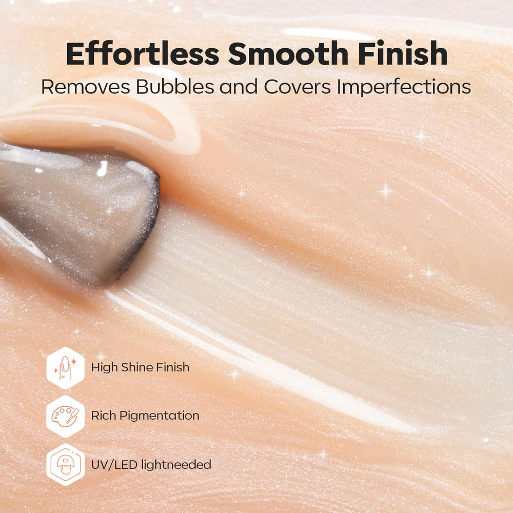 modelones rubberized gel texture close-up highlighting self-leveling and no-bubble finish