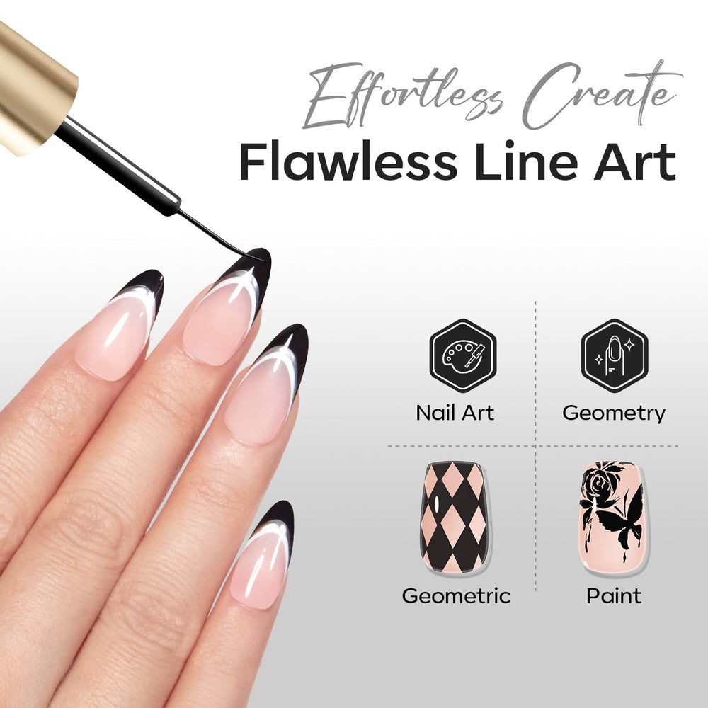 modelones black gel texture stroke demonstrating opaque pigment and smooth flow