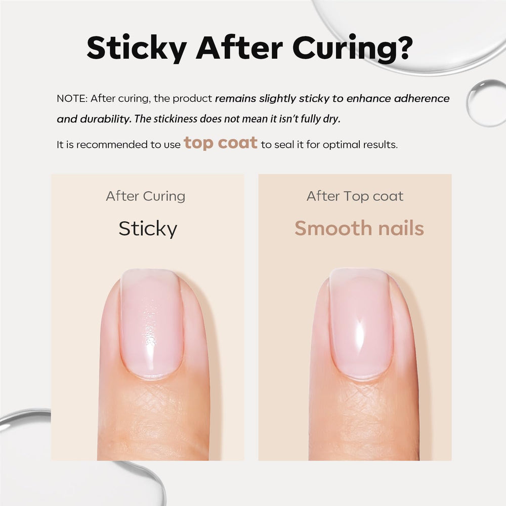 modelones thick gel application closeup building nail apex