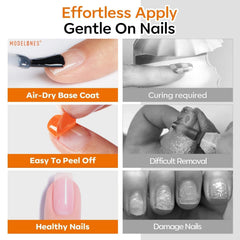 modelones top coat brush stroke demonstrating high-gloss finish benefit