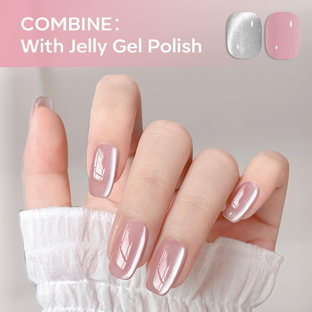 modelones topcoat comparison showing increased shine and longer wear