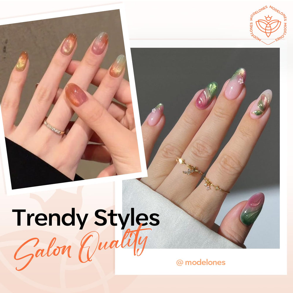 modelones wand in use above nail demonstrating quick magnetic stripe