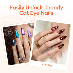 modelones Y-guide forming heart French tips for consistent manicures