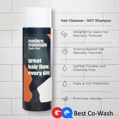 Modern Mammals texture pump-out showing creamy co-wash consistency for hydration