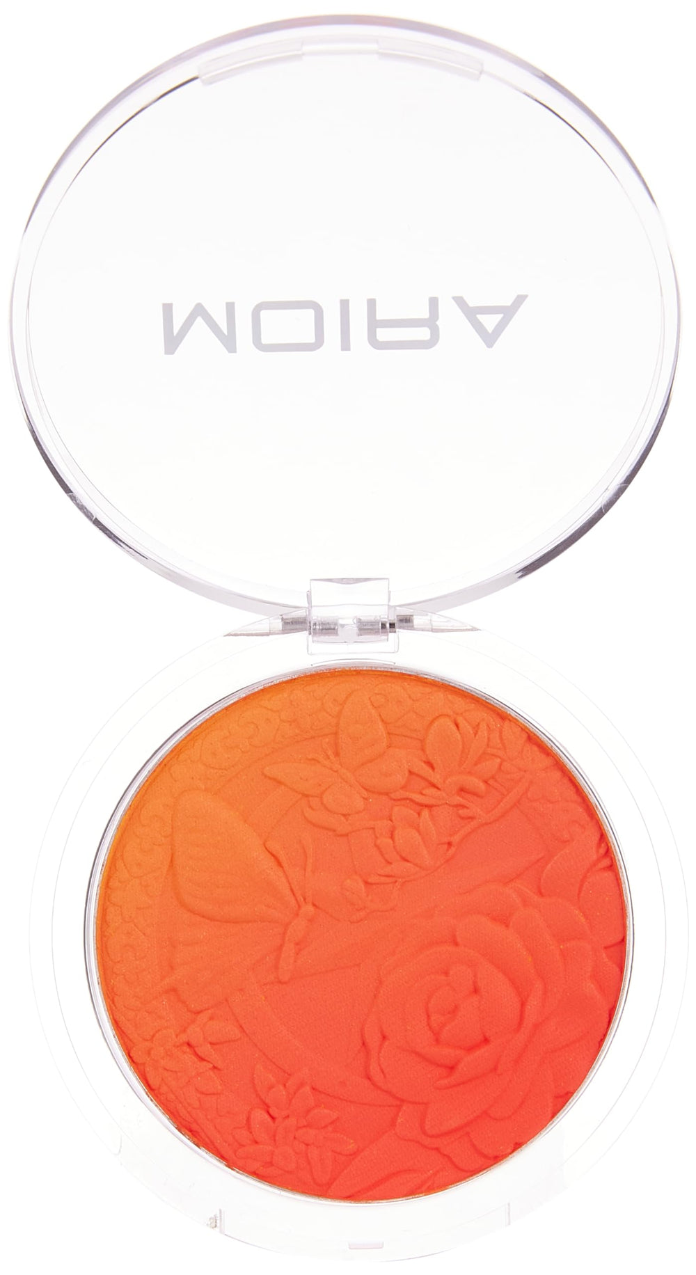 Moira blush texture close-up highlighting silky, finely milled powder for smooth application
