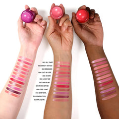 Moira soft blush balm beside a coin showing compact travel-friendly benefit