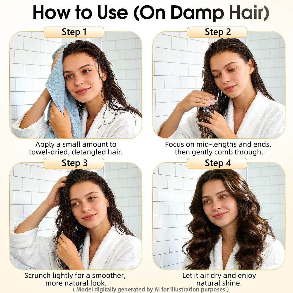 Mokasakiso before and after image demonstrating smoother, defined hair