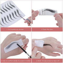 Molain peeled transfer revealing natural-looking brows for polished appearance