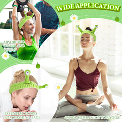 Molain headband held in hand to show compact size and foldable portability