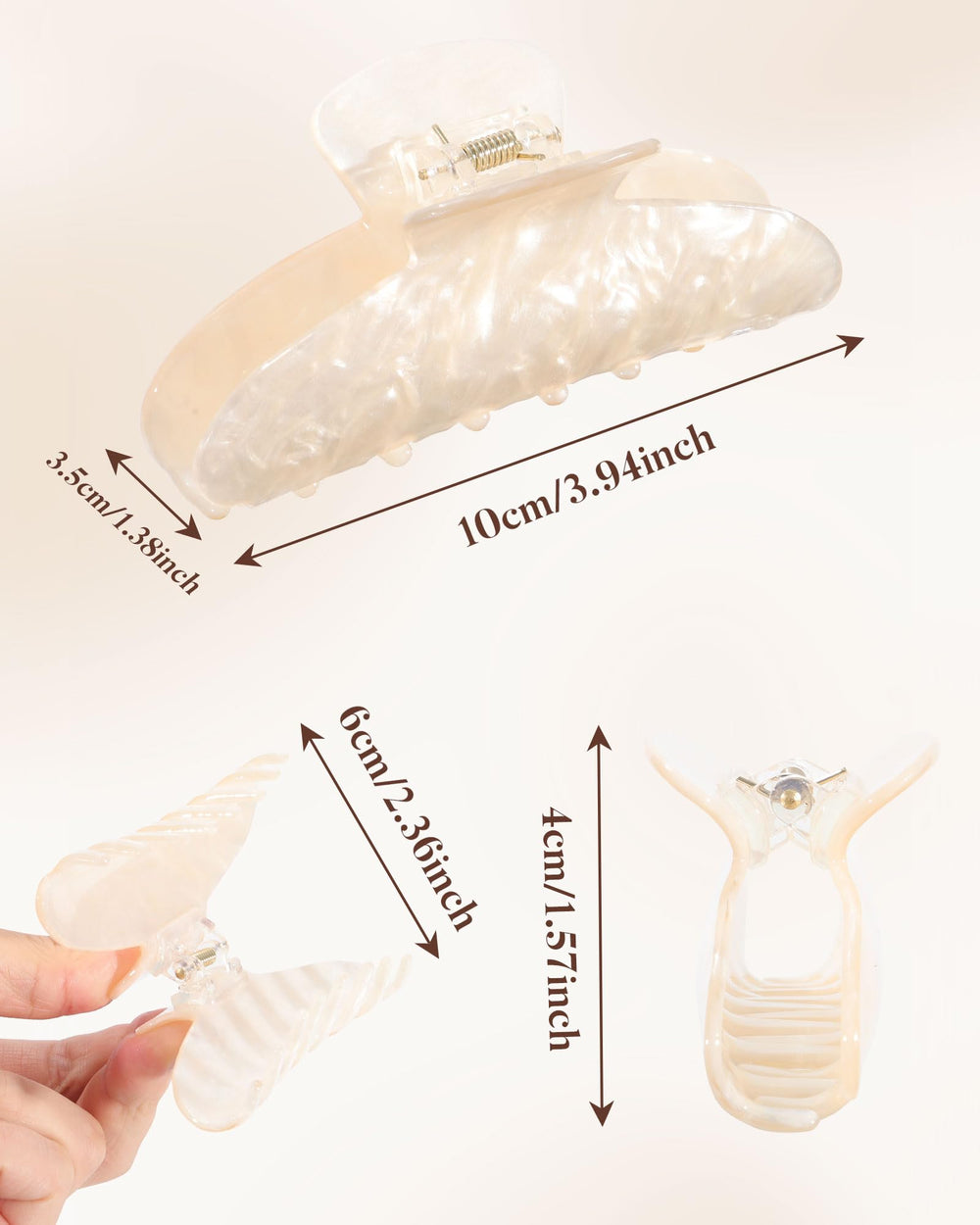 Molans close-up of clip teeth showing secure non-slip grip