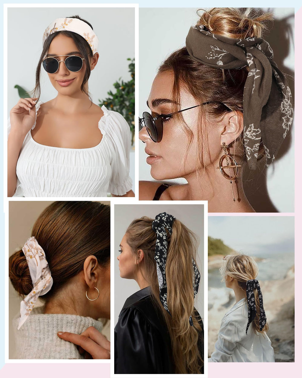Molans worn as a headband on model offering sun protection and style