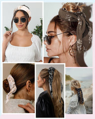 Molans worn as a headband on model offering sun protection and style