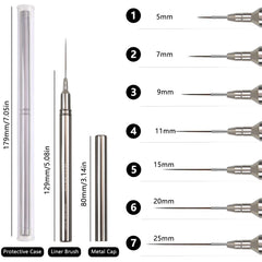 MOLILON nylon bristle tip macro holding polish cleanly