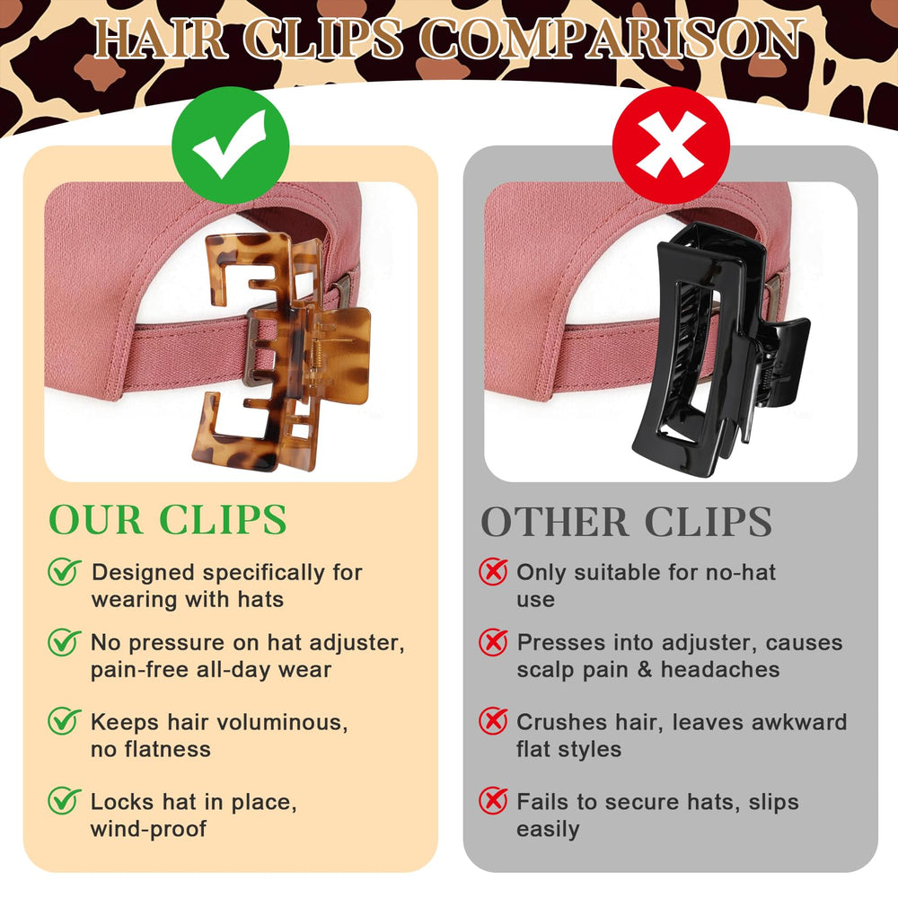 Molizummy hand holding clip to show 4.1-inch scale for medium to thick hair