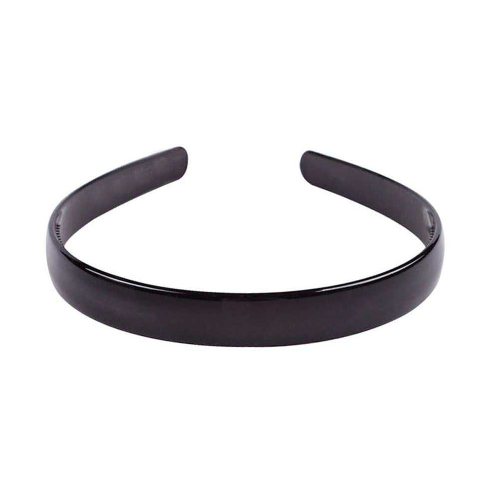 mollensiuer headband in use keeping hair back during makeup application