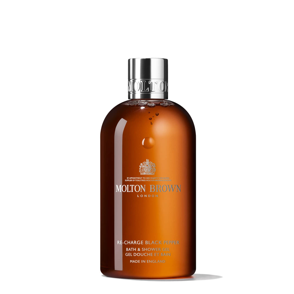 Molton Brown front packaging showing bottle and product name for confident scent