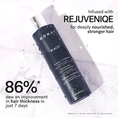 MONAT signature oil blend bottle highlighting nourishing ingredients for smoother hair