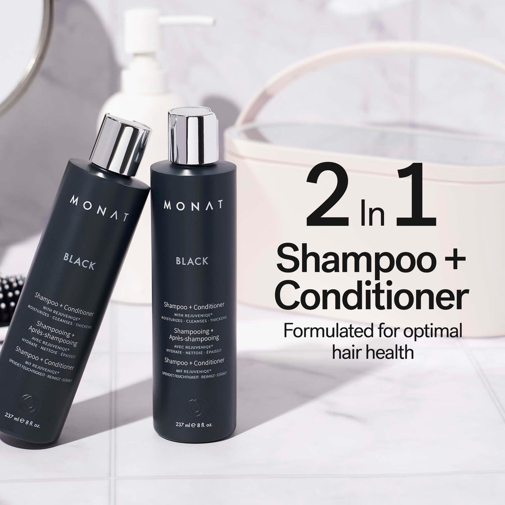 MONAT close-up pump displaying dispensing action for quick, no-fuss application