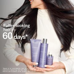 MONAT close-up of hair fibers showing improved texture and thickness benefit