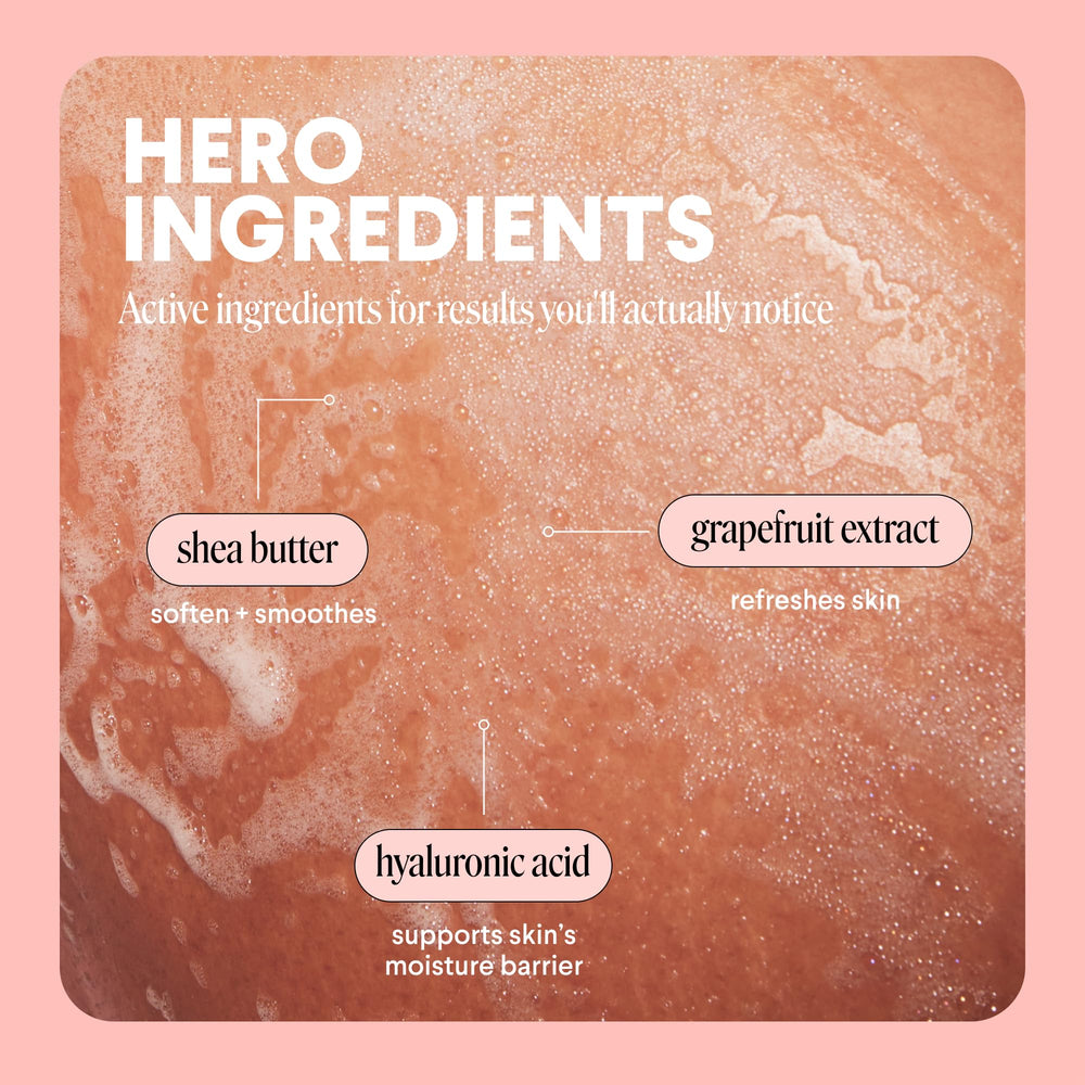 MONDAY HAIRCARE creamy lather texture on hand highlighting gentle hydration
