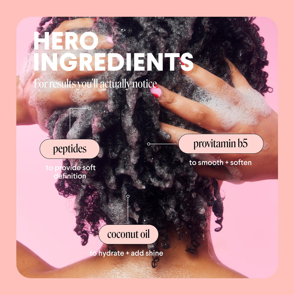 MONDAY HAIRCARE conditioner cream close-up demonstrating rich slip for detangling