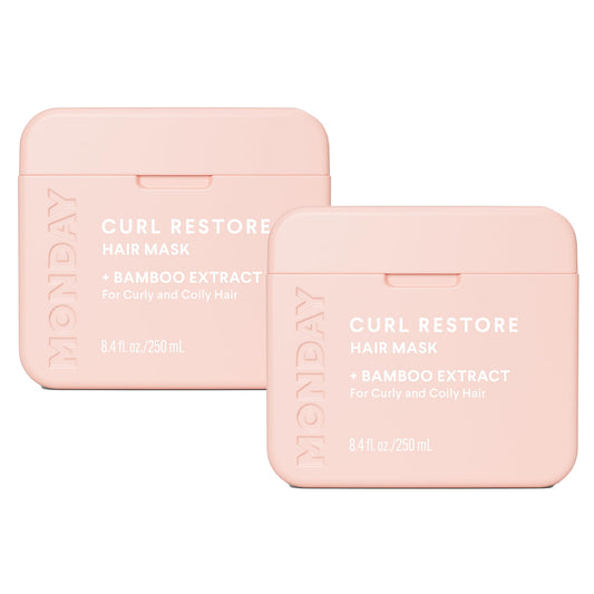 MONDAY HAIRCARE front packaging showing dual 250 mL jars for hydration