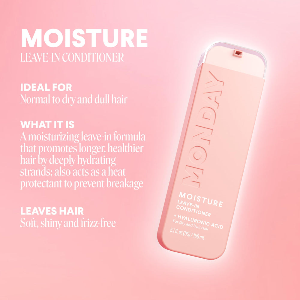 MONDAY HAIRCARE product in use smoothing hair for easier styling