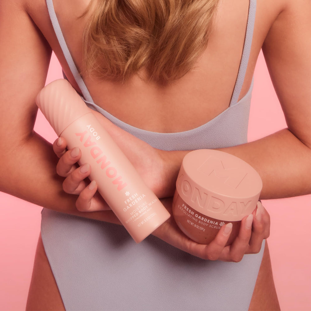 MONDAY HAIRCARE label close-up showing cruelty-free and clean formula benefit