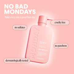 MONDAY HAIRCARE Leaping Bunny cruelty-free badge highlighting ethical, animal-friendly brand