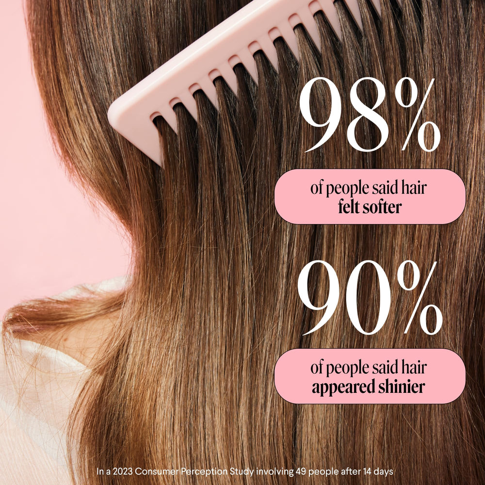 MONDAY HAIRCARE styled smooth hair in lifestyle shot showcasing improved manageability