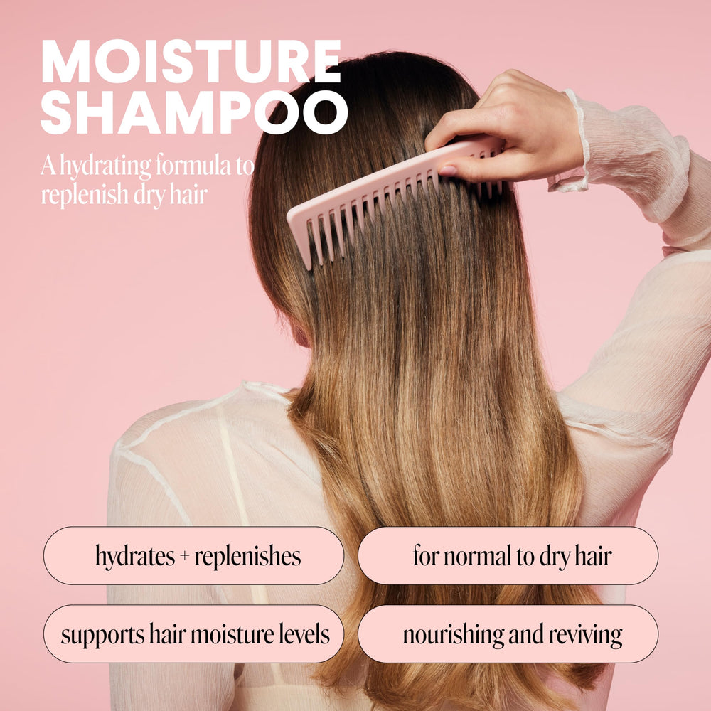 MONDAY HAIRCARE pump close-up demonstrating easy dispensing and controlled use