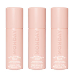 MONDAY HAIRCARE front packaging shows product and scent benefits