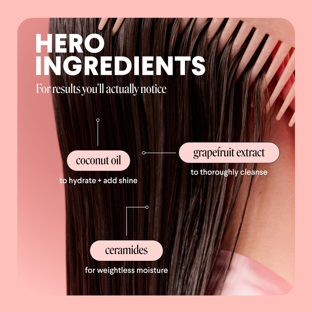 MONDAY HAIRCARE shampoo and conditioner in shower removing buildup