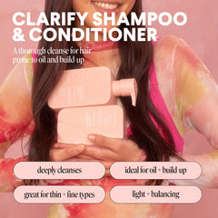 MONDAY HAIRCARE shampoo pump top for easy dispensing benefit