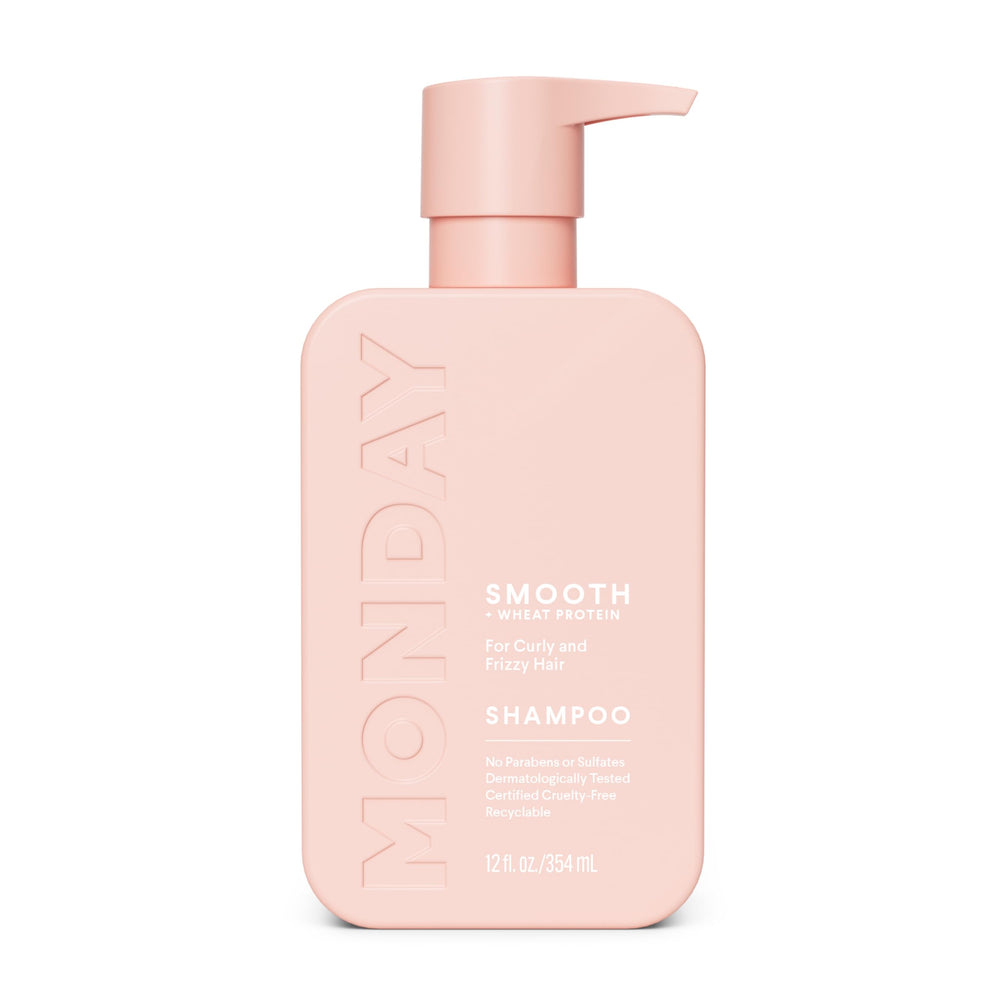 MONDAY HAIRCARE front label showing product name and benefits