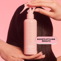 MONDAY HAIRCARE texture sheen close-up showing smoother, shinier hair finish