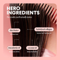 MONDAY HAIRCARE cream texture close-up showing lightweight formula benefit