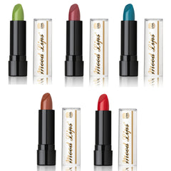 Mood Lips orange application on model demonstrating natural-looking custom tint