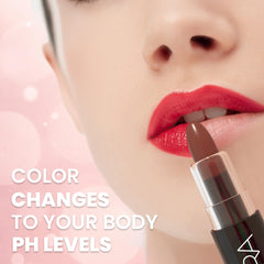 MOODmatcher open twist detail revealing creamy brown bullet for smooth glide