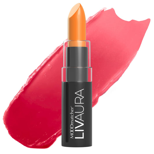 MOODmatcher LIVAURA front packaging showing orange shade and brand benefit