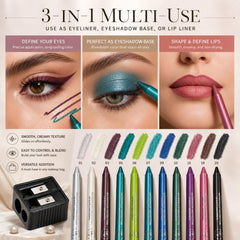 MooGlamor color range on model showing mixed neutral and bright looks benefit styling versatility