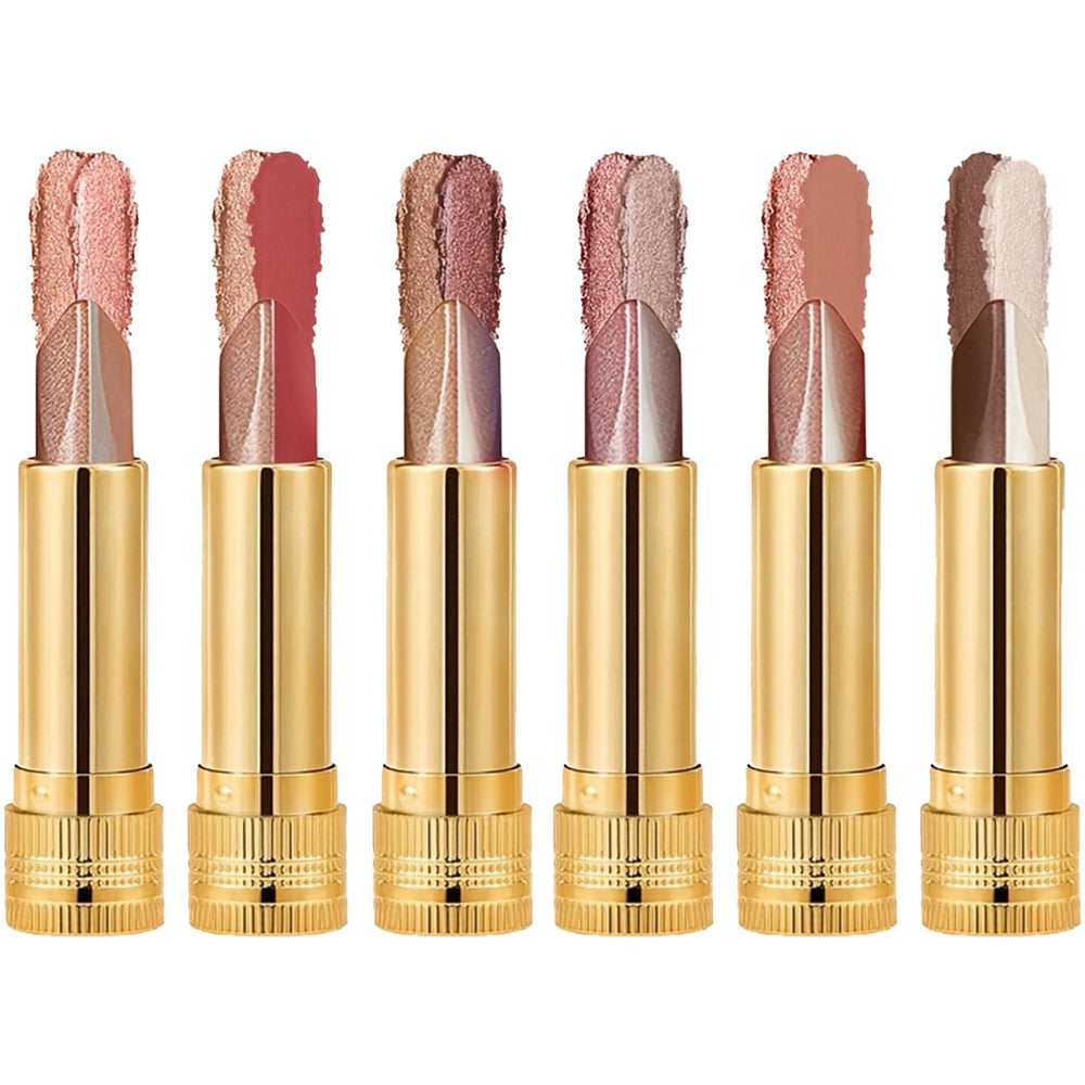 MooGlamor front packaging showing six gold-cased dual-color sticks for easy identification and portability