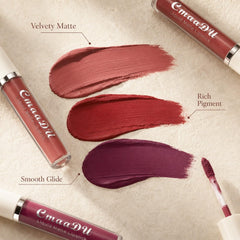 MooGlamor lip swatch on skin illustrating true color payoff and buildable coverage benefit
