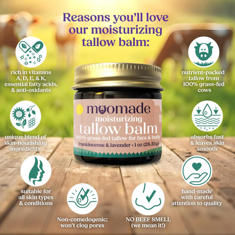 moomade applying balm to hand demonstrates quick absorption and soothing moisture