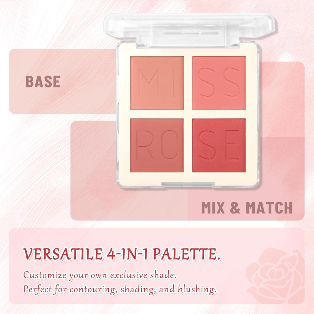 MOOMARTO model wearing dusty rose on cheeks illustrating flattering, long-lasting color