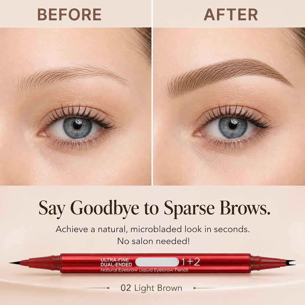 MOOMARTO ink swatch on skin demonstrating natural light brown shade